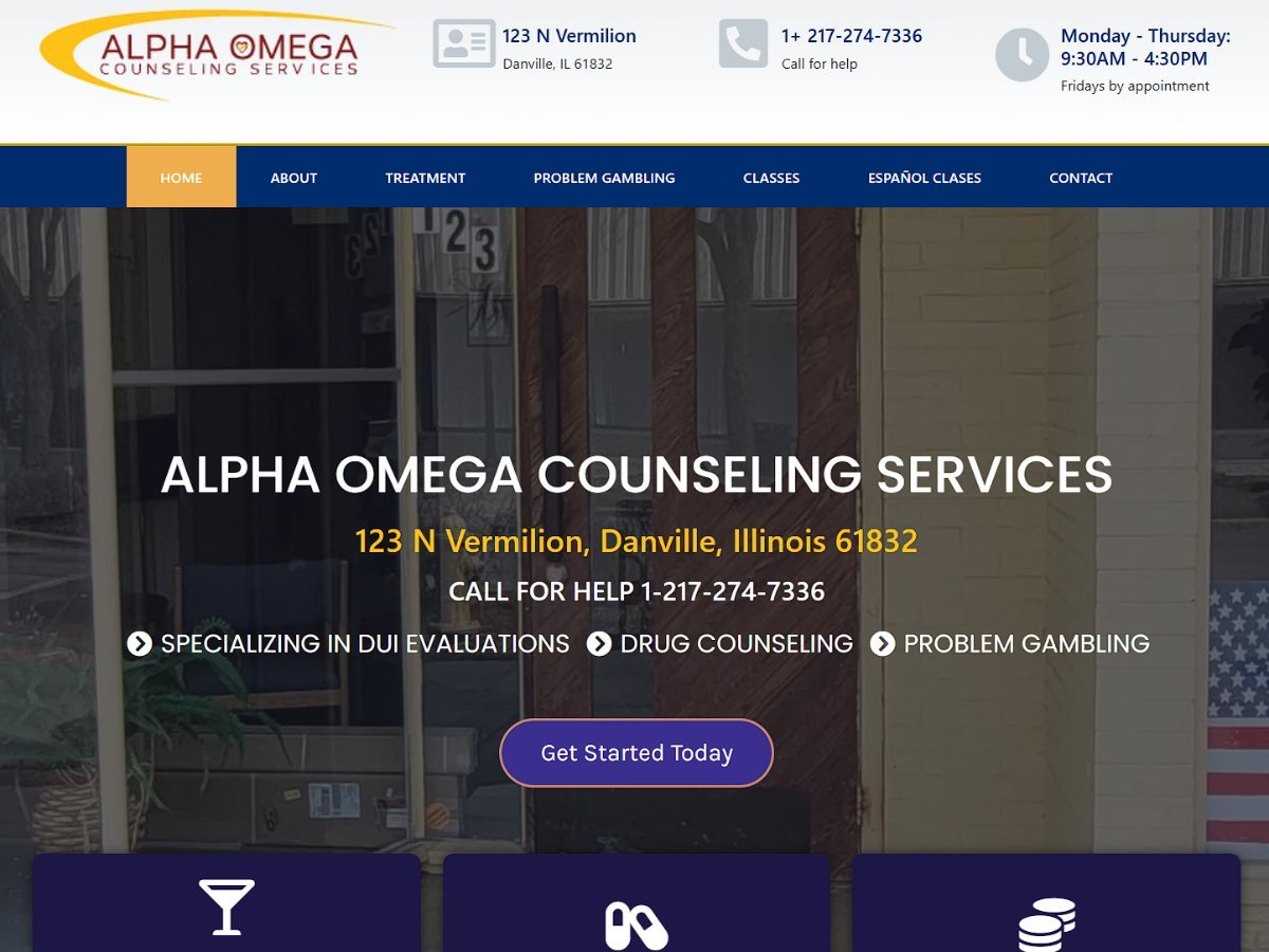 Alpha Omega Counseling website